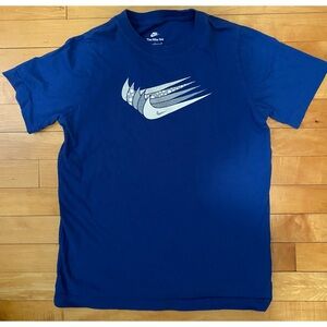 Boys Nike Blue Graphic T-Shirt. Size Large